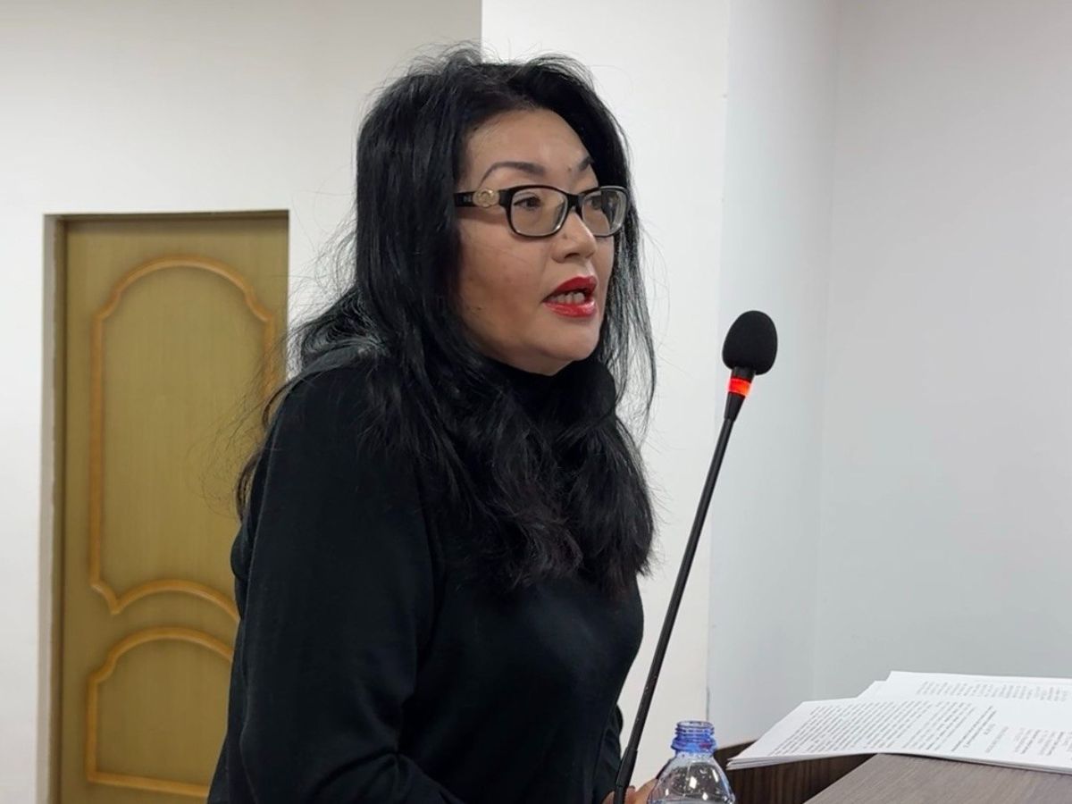 Адвокат Сауле Кобжанова в ходе предварительного слушания