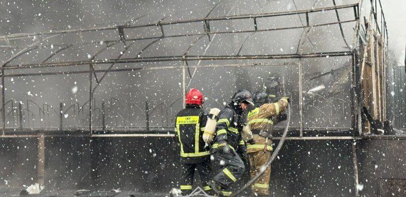 В Астане горело здание бывшего кинотеатра Cinema City