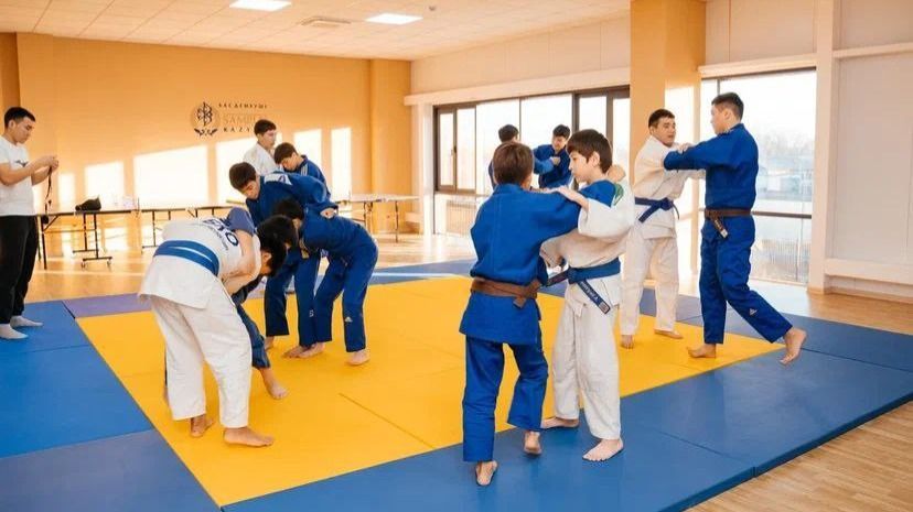 Занятия в новом спорткомплексе