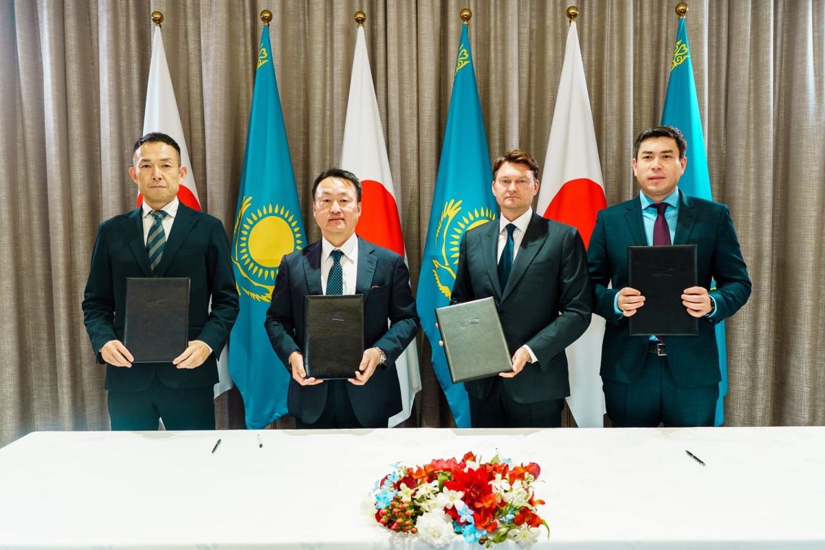 Церемония подписания меморандумов между KAZ Minerals и японскими компаниями