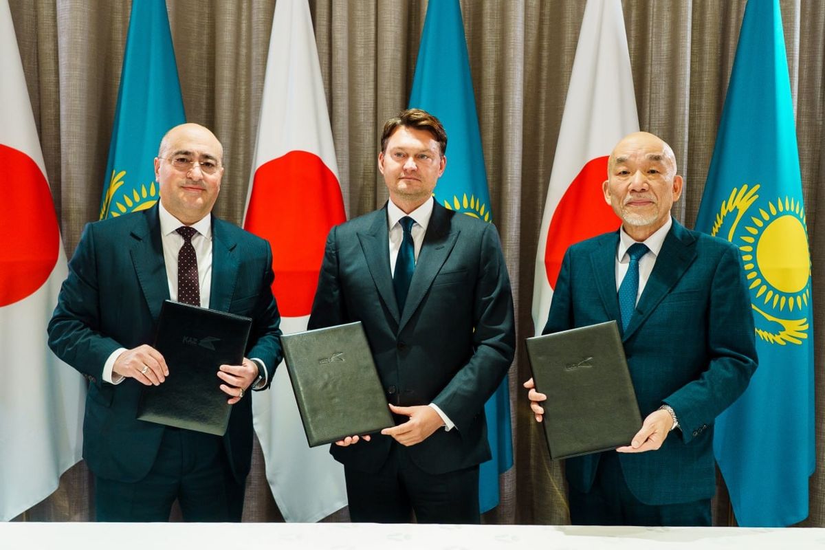 Церемония подписания меморандумов между KAZ Minerals и японскими компаниями