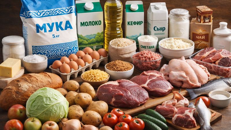 Потолок цен с января: какие продукты временно не должны дорожать в Казахстане