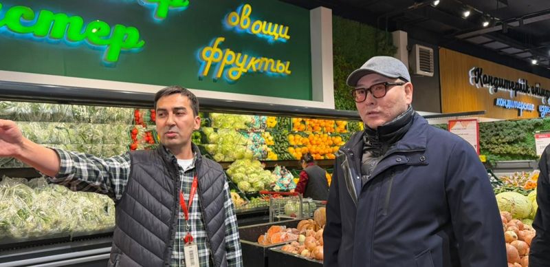 Министр торговли Арман Шаккалиев начал год с проверки супермаркетов