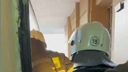 Квартира загорелась в 12-этажном доме в Алматы