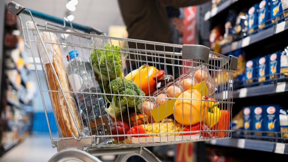 Тележка с продуктами