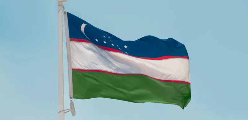 Флаг Узбекистана