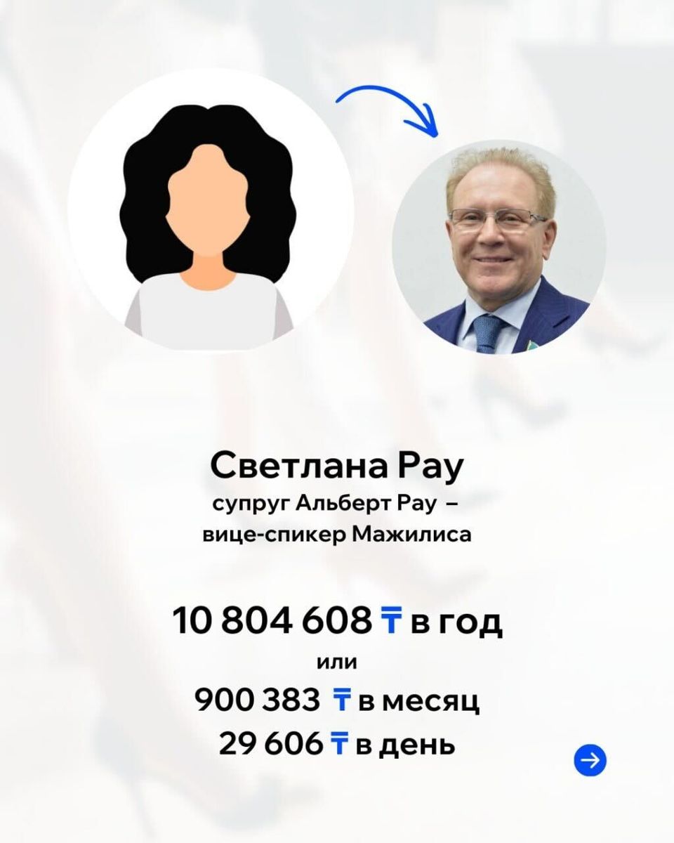 Доходы Светланы Рау