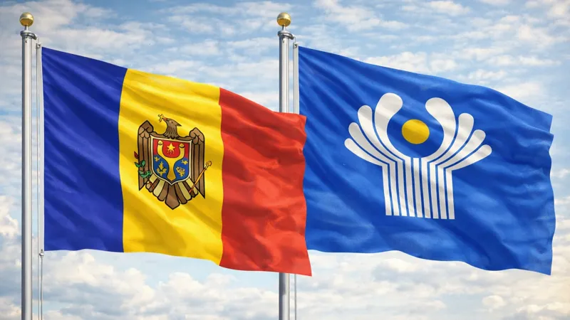Флаги Молдовы и СНГ