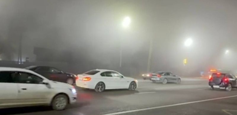 Густой туман накрыл Алматы: синоптики объявили штормовое предупреждение