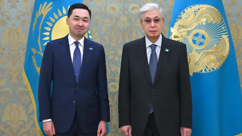 Касым-Жомарт Токаев и Руслан Желдибай