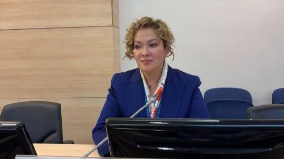Председатель комитета гражданской авиации минтранса РК Салтанат Томпиева 