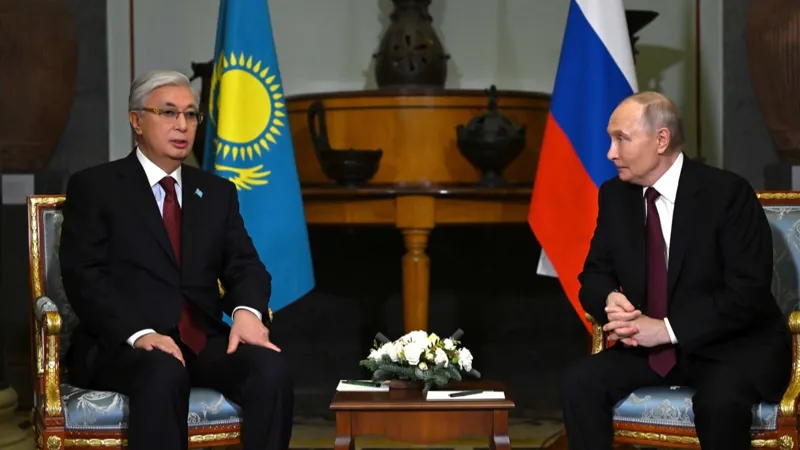 Переговоры Касым-Жомарта Токаева и Владимира Путина