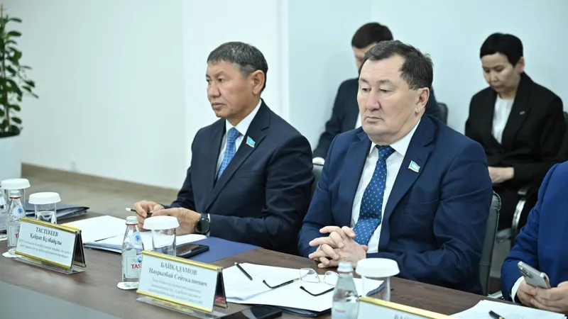 Наурызбай Байкадамов (справа) в сенате