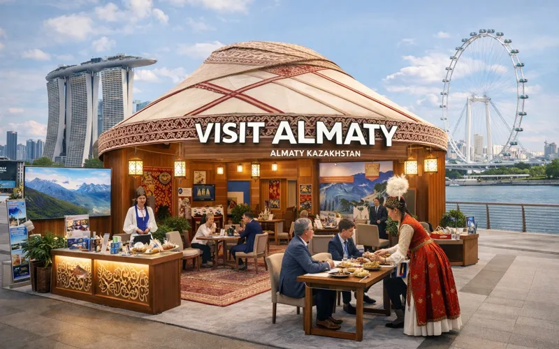 Павильон Visit Almaty в Сингапуре