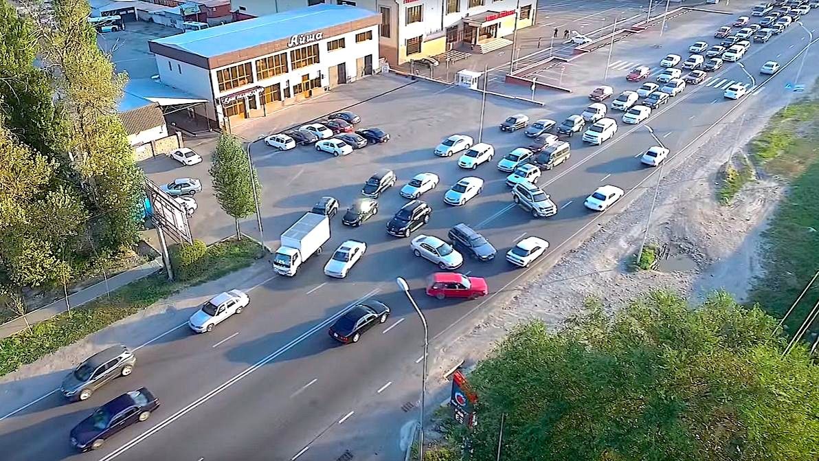 В настоящее время дорога Талгарского тракта четырёхполосная