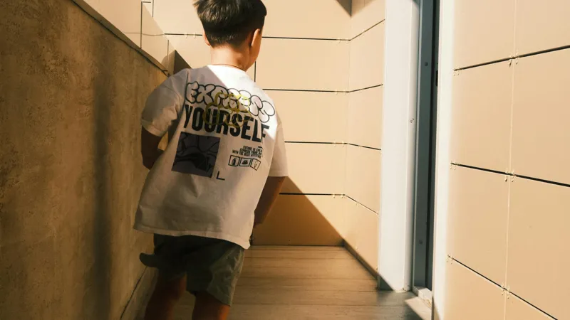 Школьник на перемене