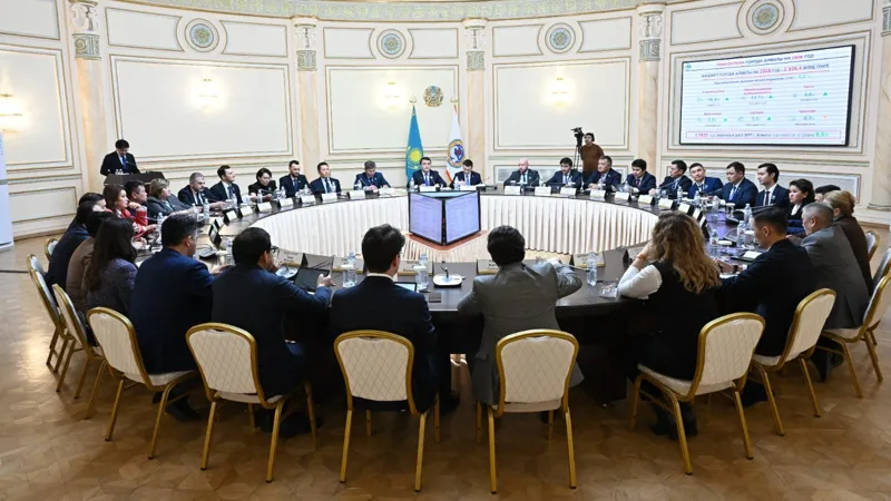 Зал заседаний в маслихате Алматы