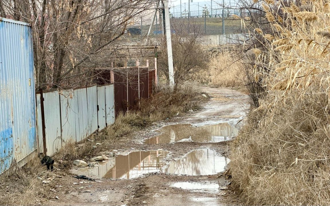 Дорога у Центра олимпийской подготовки Алматы