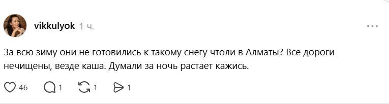 Комментарий в соцсети Threads