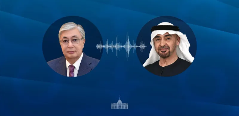 Касым-Жомарт Токаев и Мухаммед бен Заид Аль Нахаян