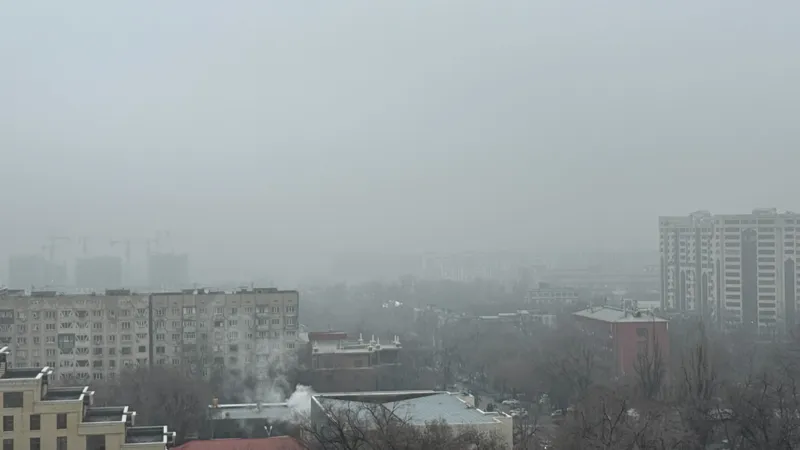 Туман в Алматы