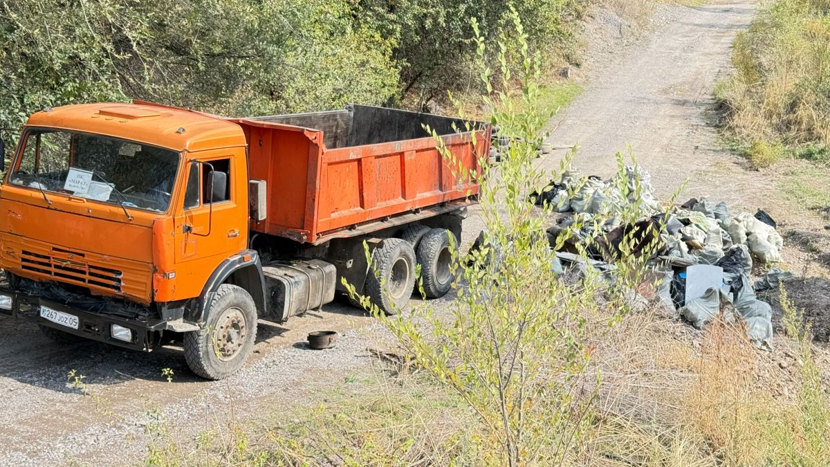 Вывоз мусора с убранной территории