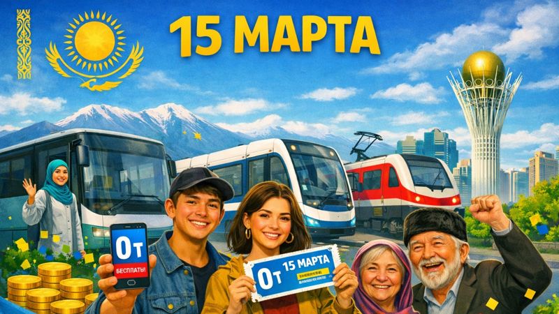 Бесплатный проезд 15 марта в Алматы: как вернуть деньги, если вы случайно оплатили