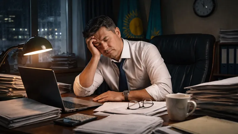 Уставший сотрудник