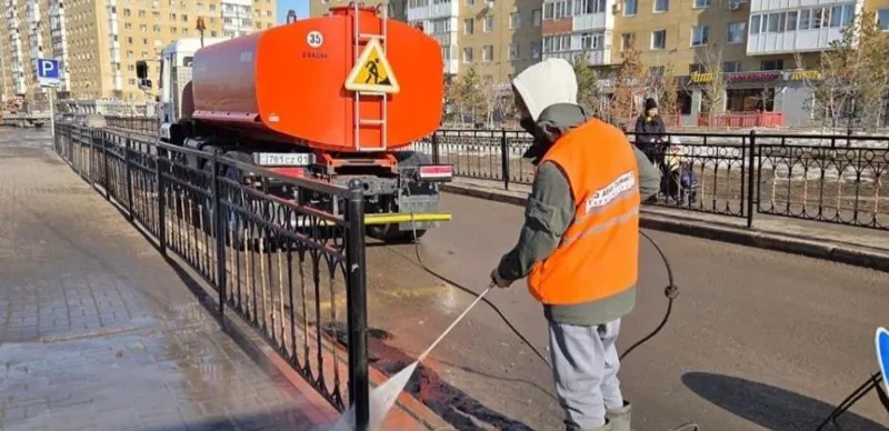 Весенняя уборка в Астане