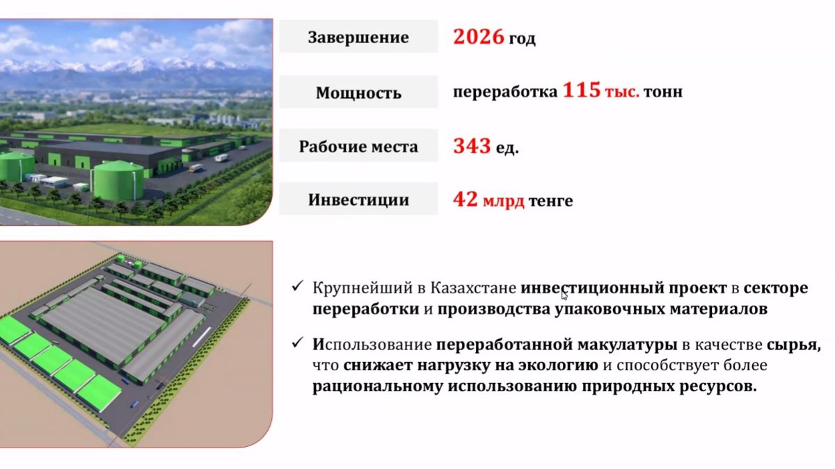 Проект KZ Recycling по переработке макулатуры