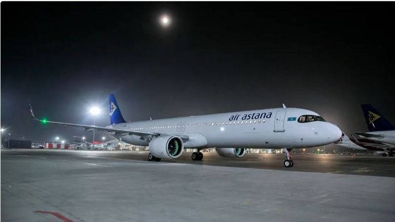 Air Astana получила новый Airbus A321neo из Гамбурга