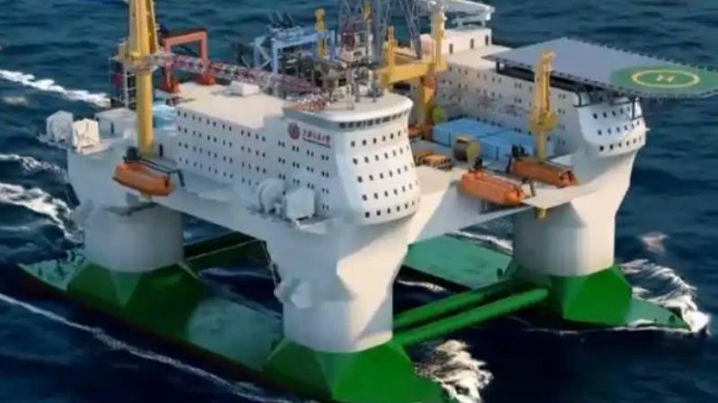 Китай строит 30-этажный "плавучий остров" для морских исследований