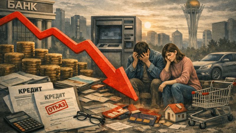 Казахстанцы реже берут кредиты, а банки чаще отказывают