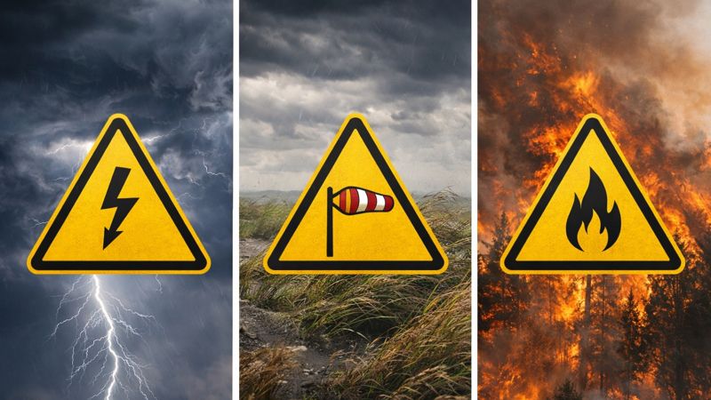 Гроза, шквал и высокая пожарная опасность: где в Казахстане объявили штормовые предупреждения