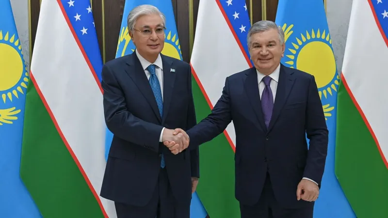 Касым-Жомарт Токаев и Шавкат Мирзиёев