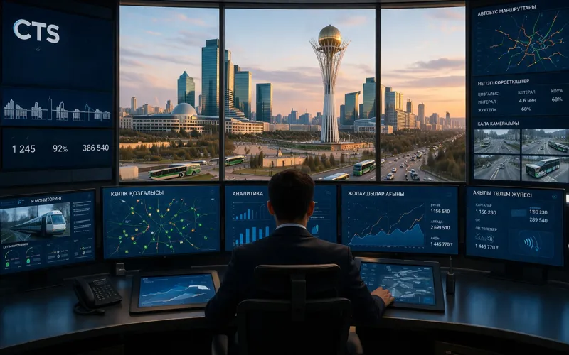 Единым оператором общественного транспорта в Астане является City Transportation Systems (CTS), ранее известный как Astana LRT