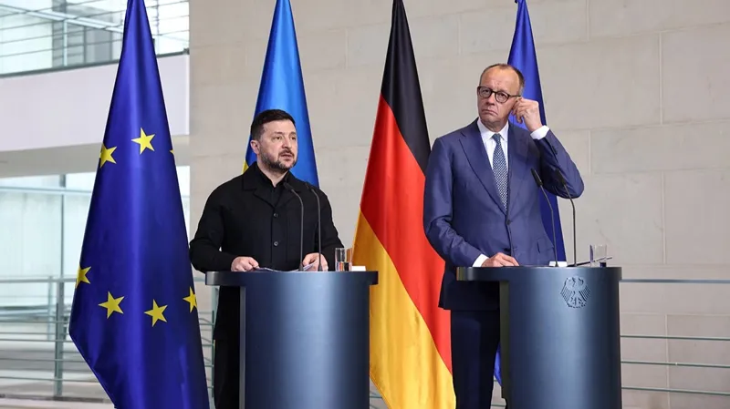 Владимир Зеленский и Фридрих Мерц