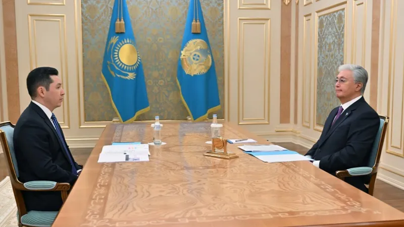 Ринат Бектуров на приёме у Касым-Жомарта Токаева