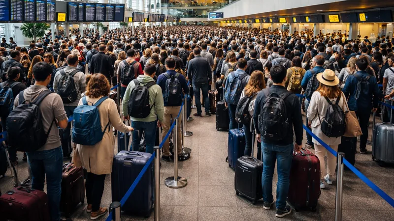 Очередь в аэропорту