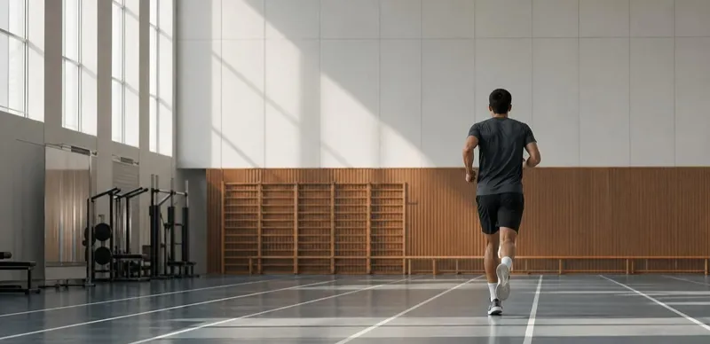 Человек в спортзале