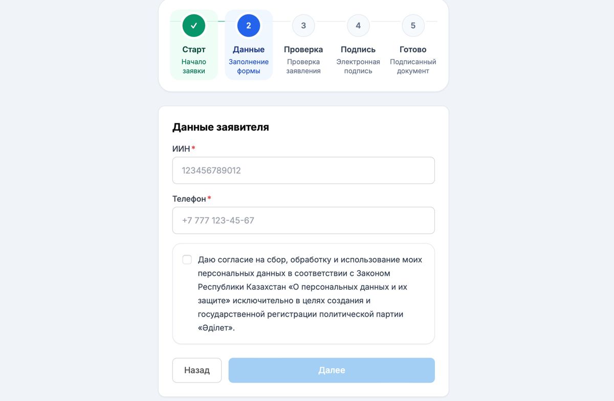 Платформа партии 