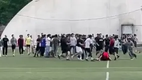 Драка на футбольном матче