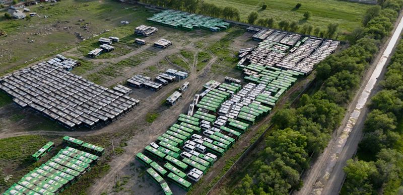 От Жетыгена до Кайназара: как старые автобусы Алматы стали металлоломом