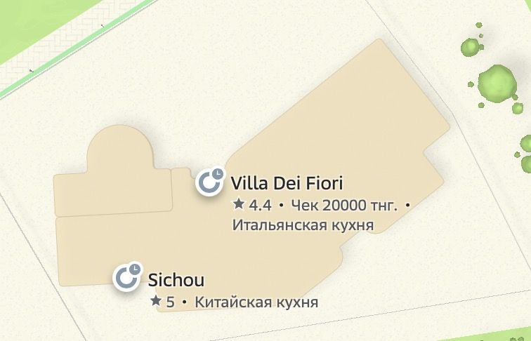 Рестораны в парке
