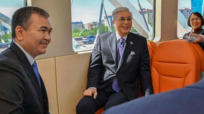 Токаев лично запустил работу Astana LRT