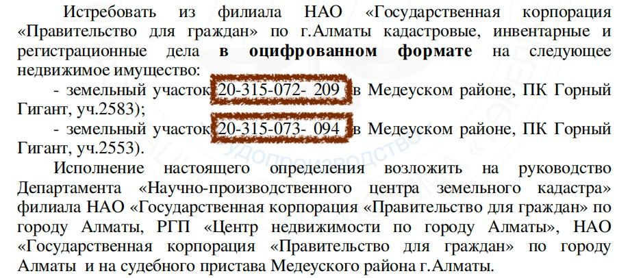 Участки, о которых в ходе судебного разбирательства шла речь