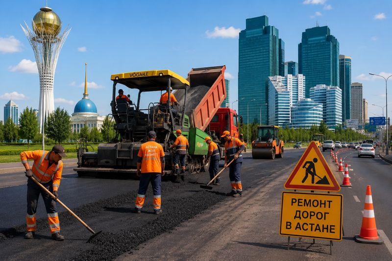 Участок пересечения Абая и Сембинова перекроют в Астане на ночь
