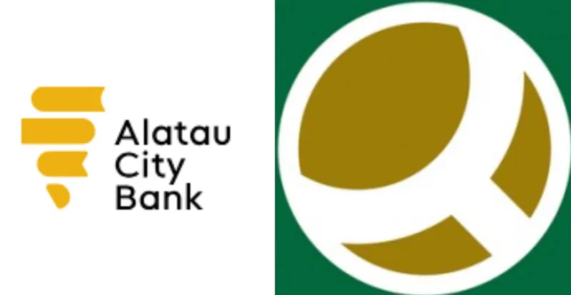 Логотипы Alatau City Bank и КФУ