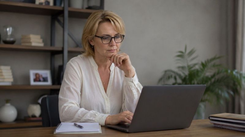 Женщина в поисках работы 
