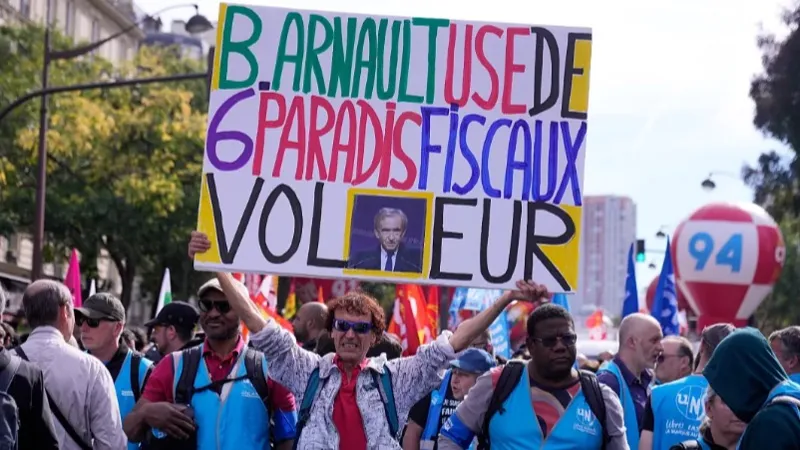 Протестующие в Париже